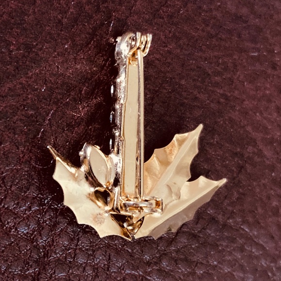 Holiday candlestick brooch pin - Picture 4 of 9